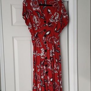 Paisley Print Dress